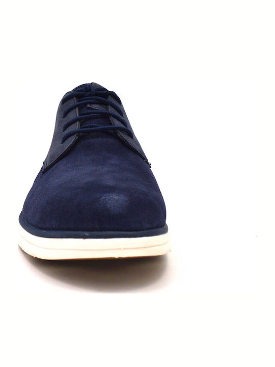 Bradstreet Mixed-Media Men's Suede Casual Shoes Blue