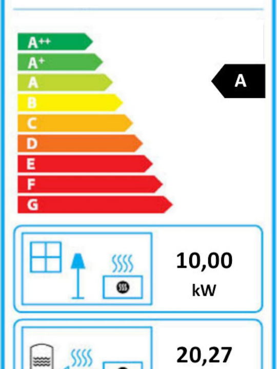 Werstahl ECO 30 Ενεργειακό Τζάκι Ξύλου Καλοριφέρ 30.27kW Ίσιο με Ανοιγόμενη Πόρτα Ανοιχτού Δοχείου
