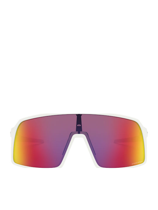 Oakley Sutro Men's Sunglasses with White Plastic Frame and Red Lens OO9406-06