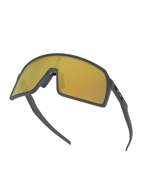Oakley Sutro Men's Sunglasses with Black Plastic Frame and Yellow Mirror Lens OO9406-05