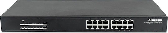 Intellinet Unmanaged L2 PoE+ Switch με 16 Θύρες Gigabit (1Gbps) Ethernet