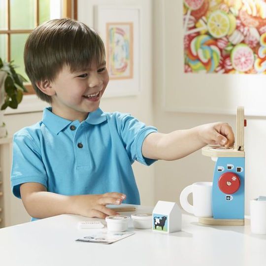 Melissa & Doug Καφετιέρα από Ξύλο 11τμχ