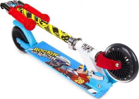Seven Kinderroller Klappbar Mickey & The Roadster Racers 2-Rad Hellblau