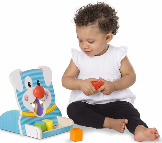 Melissa & Doug Παιχνίδι Ταξινόμησης Σχημάτων Wooden Spin and Feed First Play Shape Sorter από Ξύλο για 12+ Μηνών