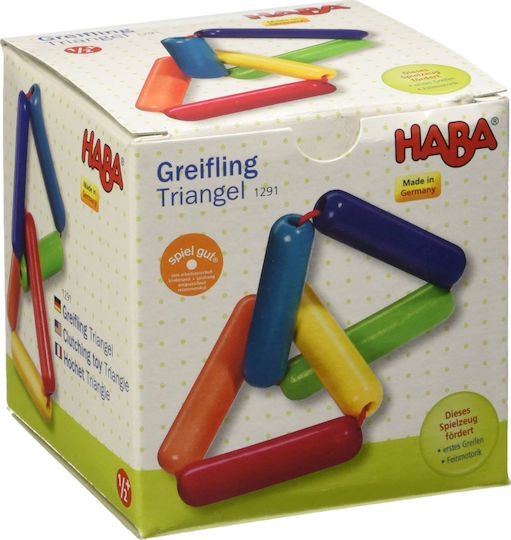Haba Jucărie pentru Bebeluși Triangle Rattle din Lemn pentru 18++ Luni