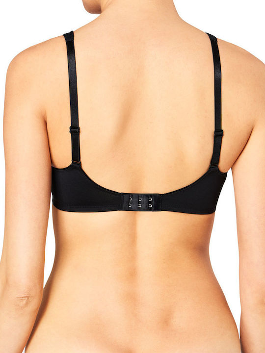 Modern Soft Bra with Light Padding without Underwire Black