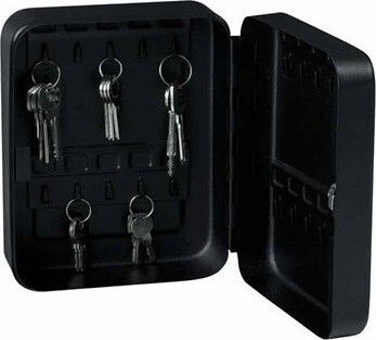 Yale Metallic Wall Key Holder 20 Hooks With Lock 16x8x20cm