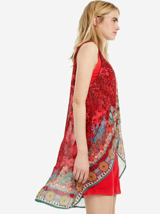 Desigual Monique Sommer Mini Kleid Rot