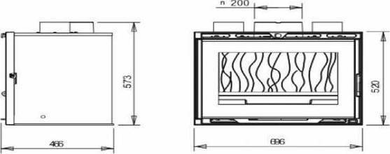 Invicta Insert 700 Grand Angle P967443 Ενεργειακό Τζάκι Κασέτα Ξύλου  Αεραγωγών 10kW Ίσιο με Ανοιγόμενη Πόρτα | Skroutz.gr