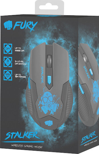 Fury Stalker Ασύρματο Gaming Ποντίκι Μαύρο