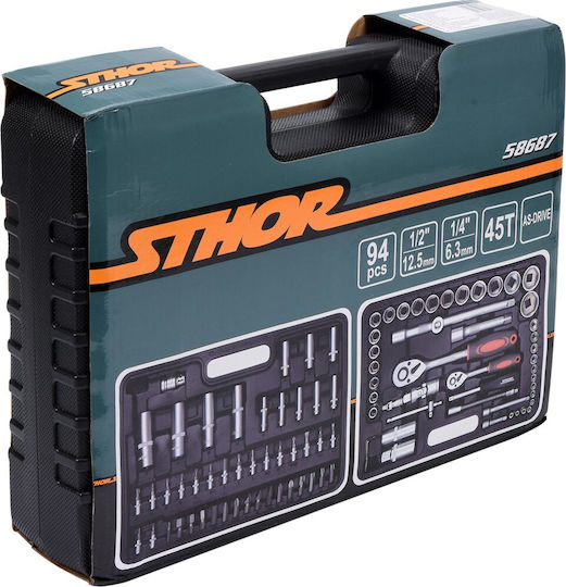 Sthor Set Ratchet 1\2" 94pcs