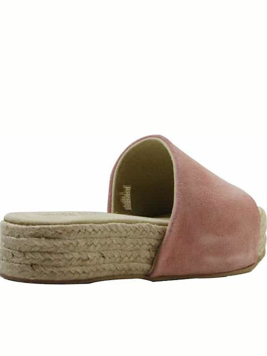 561 Γυναικεία Σανδάλια Flatforms Ροζ
