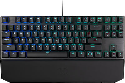 CoolerMaster MK730 Gaming Πληκτρολόγιο Tenkeyless με Cherry MX Brown διακόπτες και RGB φωτισμό (Αγγλικό US)