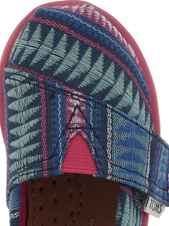 Kids Espradrilles Slip-On Multicolour Cobalt Tribal Woven