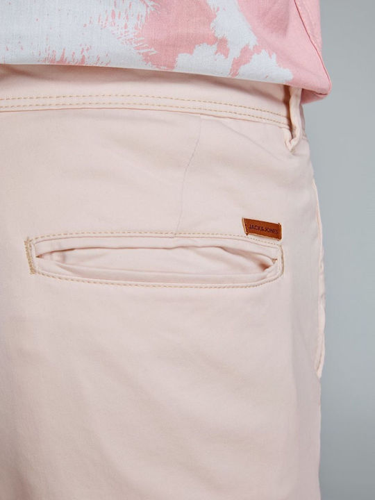 MARCO Pantaloni Chino Elastic cu Croială Slim Roz / Argintiu Peony