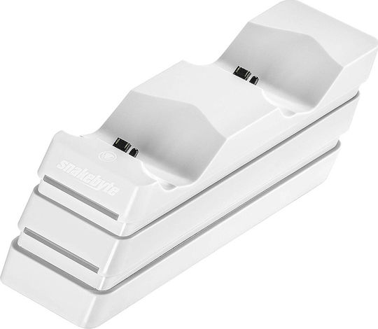 Snakebyte Twin:Charge 4 Controller-Ladestation 2 Controller PS4 mit LED-Beleuchtung Weiß
