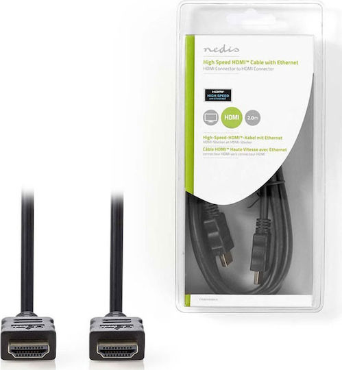 Nedis HDMI 1.4 High Speed 1080p 120Hz Cable HDMI Male - HDMI Male 2m Black