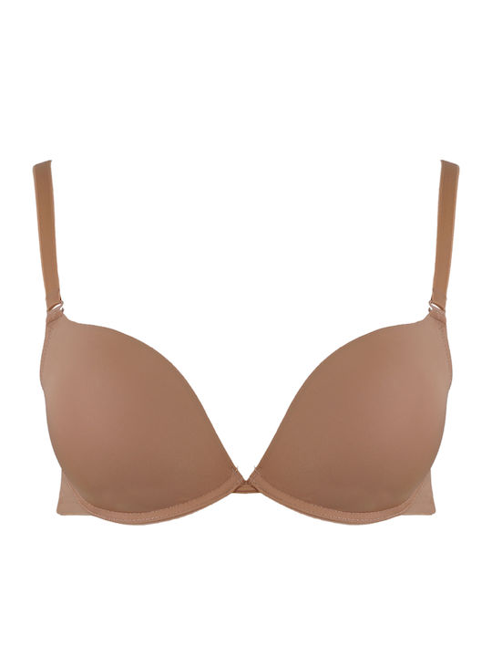 Basic Secret Push Up Bra Underwire Beige