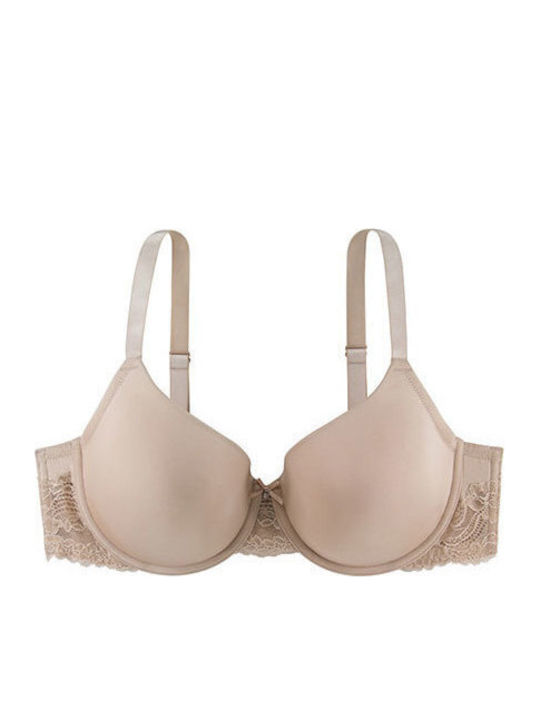 Elegant D17165A Bra without Padding Underwire Beige D17165A-B60