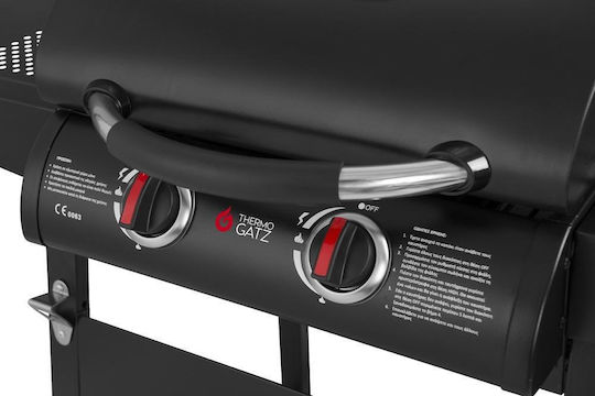 Thermogatz GS Grill Lite 2 Ψησταριά Υγραερίου Σχάρας 48x42εκ. με 2 Εστίες 6kW