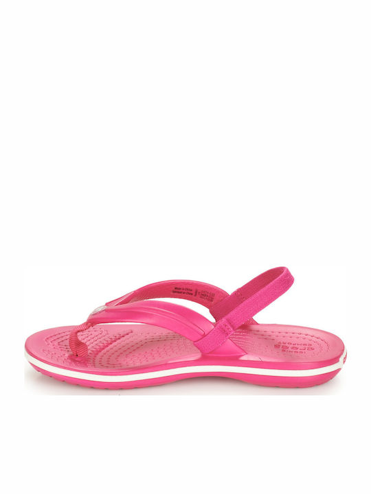 Kids' Flip Flops Fuchsia Crocband Strap Flip K