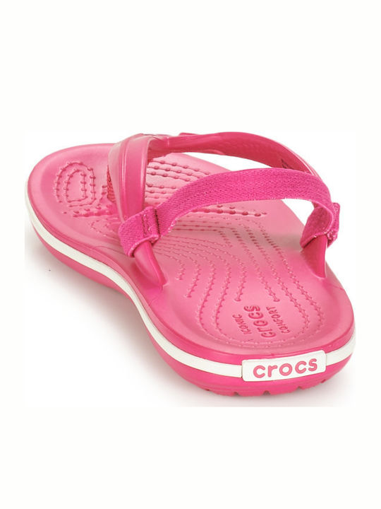 Kids' Flip Flops Fuchsia Crocband Strap Flip K