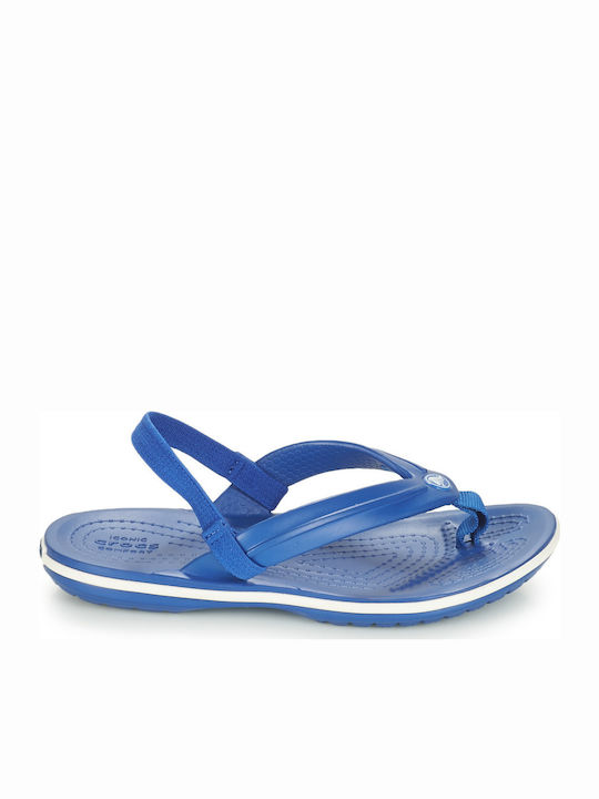 Kids' Flip Flops Blue Crocband Strap Flip K