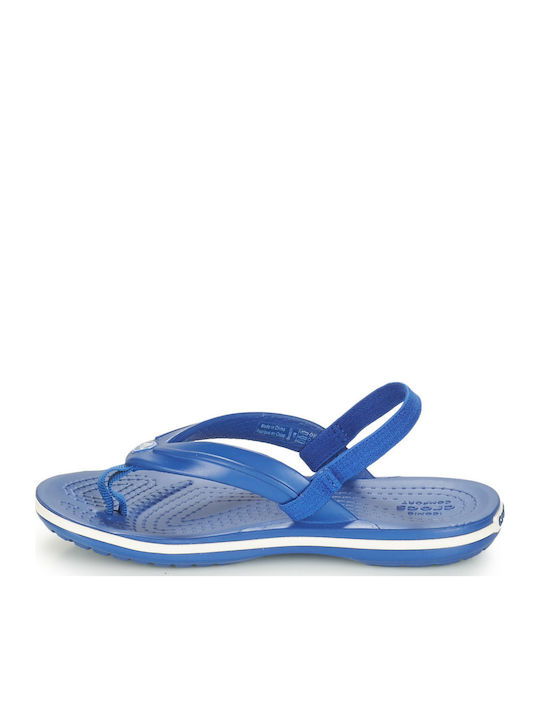 Kids' Flip Flops Blue Crocband Strap Flip K