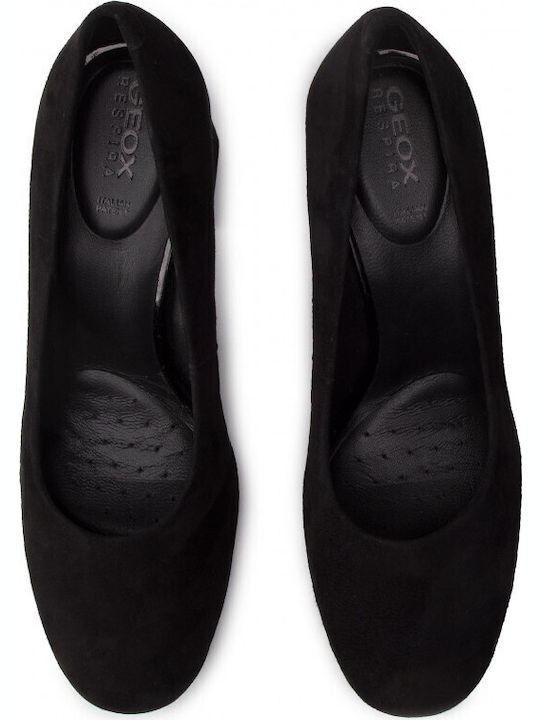 Anatomic Suede Black Heels D Seylise H. A
