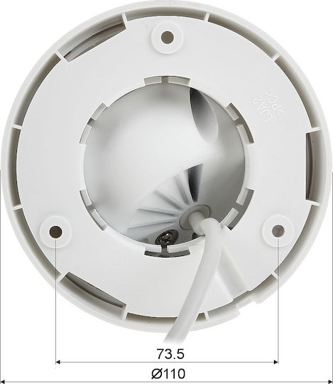 Hikvision DS-2CD1343G0-I IP Cameră de Supraveghere Full HD+ 4MP Rezistentă la apă cu Lentilă 2.8mm