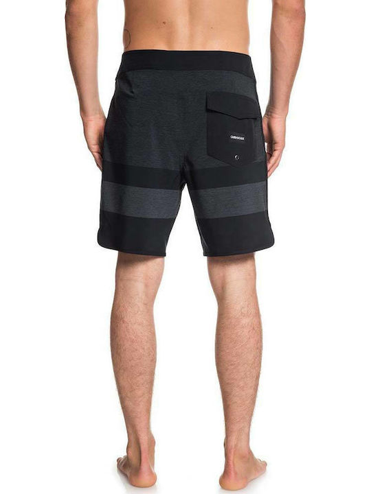 Quiksilver Highline Tijuana 18 Men's Swimwear Striped Bermuda Black