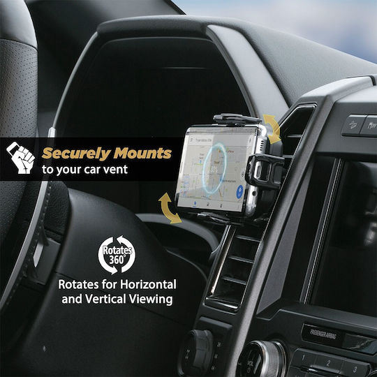 Scosche StuckUp Qi Wireless Charging Car Mobile Mount with Adjustable Hooks Black