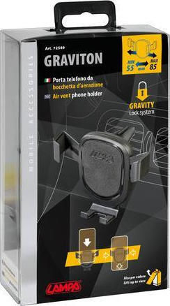 Lampa Graviton Car Mobile Mount with Adjustable Hooks Black