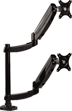 Fellowes Platinum Desktop Stand for 2 Monitors up to 27" with Arm