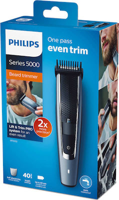 Philips Beardtrimmer Series 5000 Презареждаща се Ножица за коса Сив BT5502/16