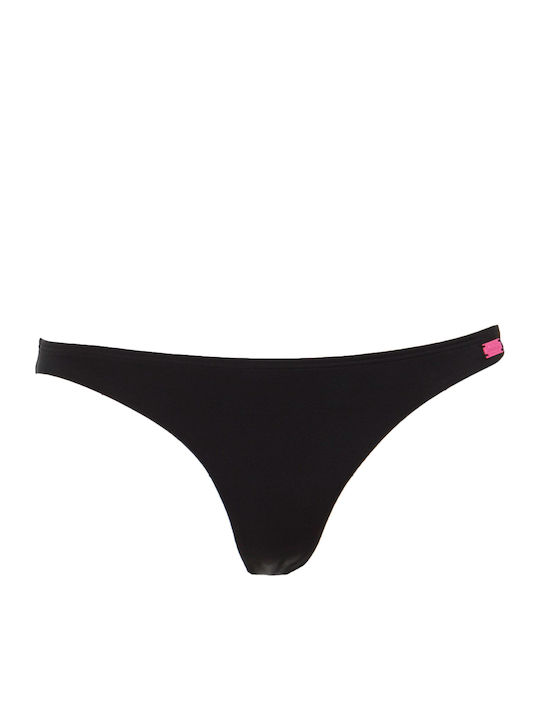 Superdry D3 Ombre Knot Crop Bikini Slip Black