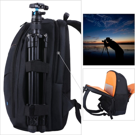 Puluz Puluz Kamerataschen & -hüllen Rucksack Schwarz