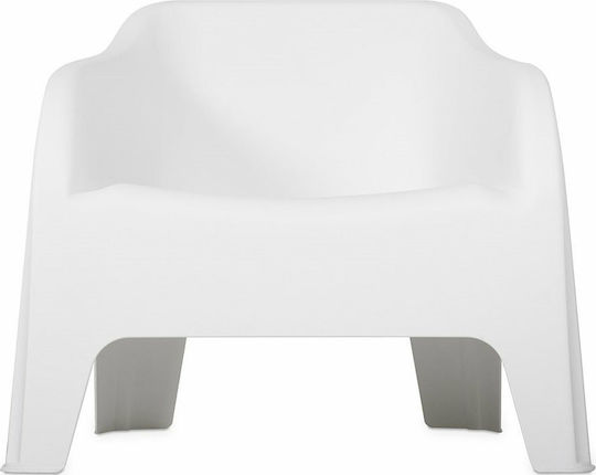 Outdoor-Stuhl Kunststoff Petra Matte Bianco 79x76.5x70εκ.