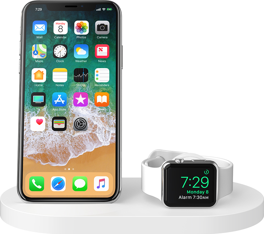 Belkin Charging Station Λευκό (BOOST Wireless Charging Dock) Skroutz.gr
