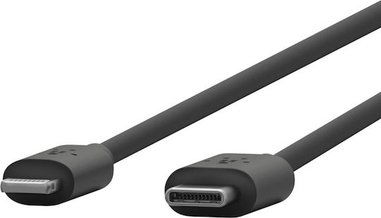 Belkin Boost Charge USB-C to Lightning Cable 18W Μαύρο 1.2m (F8J239bt04-BLK)