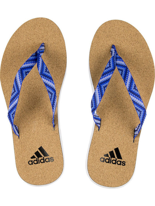 adidas Eezay Cork Flip Flops Μπλε