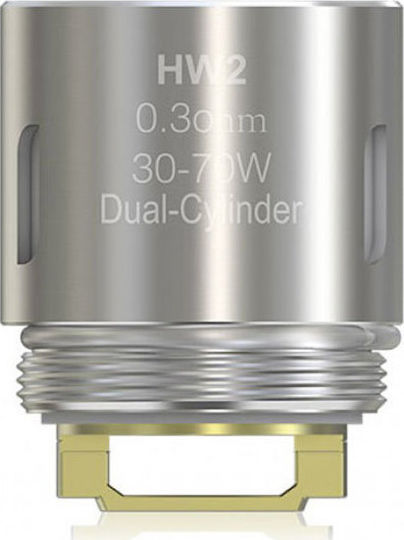 Eleaf HW2 Dual Cylinder Αντιστάση Ηλεκτρονικών Τσιγάρων 0.3ohm (DL)