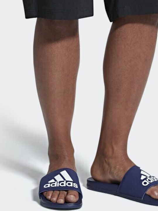 Adilette Cloudfoam Plus Logo Men's Slides Blue