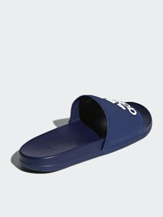 Adilette Cloudfoam Plus Logo Men's Slides Blue