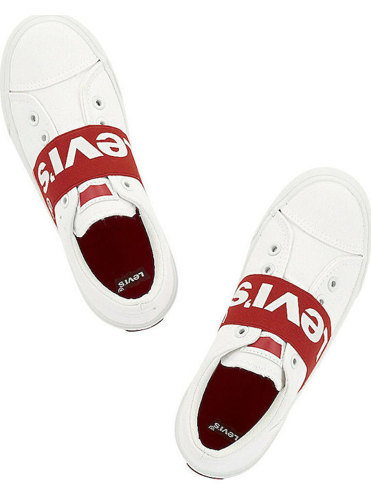 Bermuda Elastic Kids Sneakers Slip-on White