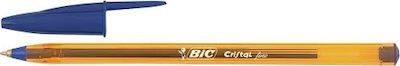 Bic Cristal Original Fine Pen Ballpoint 0.8mm with Blue Ink