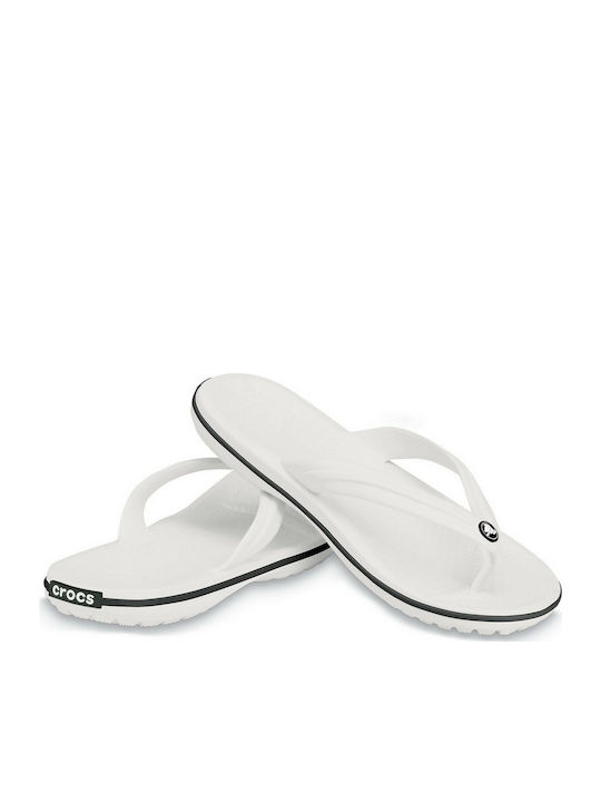 Crocs Crocband Flip Flops σε Λευκό Χρώμα