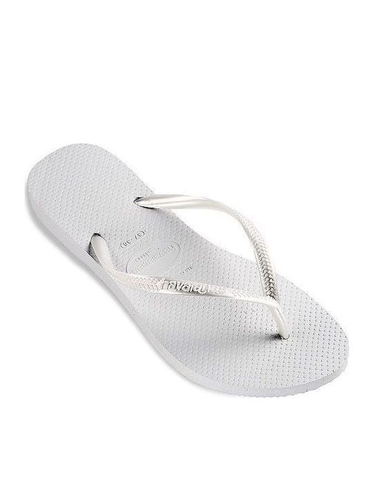 Slim Women's Flip Flops White