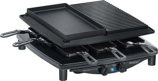 Steba RC 4 Plus Deluxe Επιτραπέζια Ηλεκτρική Ψησταριά Raclette Αυλακωτής Πλάκας 1450W με Ρυθμιζόμενο Θερμοστάτη 39x37εκ.