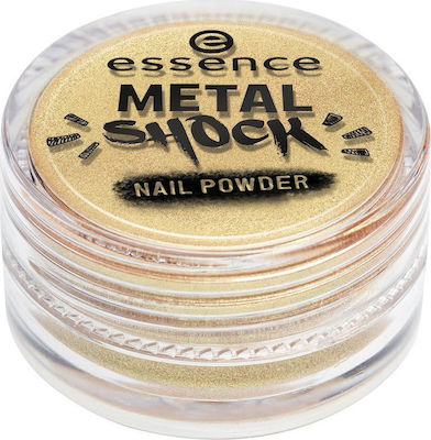 Essence Metal Shock Nail Powder Dekopulver für Nägel in Gold Farbe